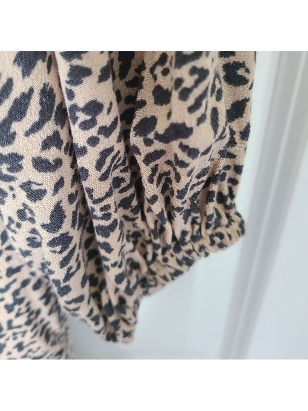 ABERCROMBIE AND FITCH Cheetah Print Short Sleeve Mini Dress Size XS - Picture 5 of 10